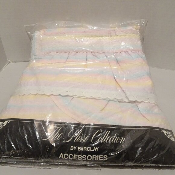Barclay Accessories Other - Plisse Collection by Barclay Accessories Priscillas Rainbow Stripe Vintage 81"
